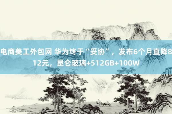 电商美工外包网 华为终于“妥协”，发布6个月直降812元，昆仑玻璃+512GB+100W